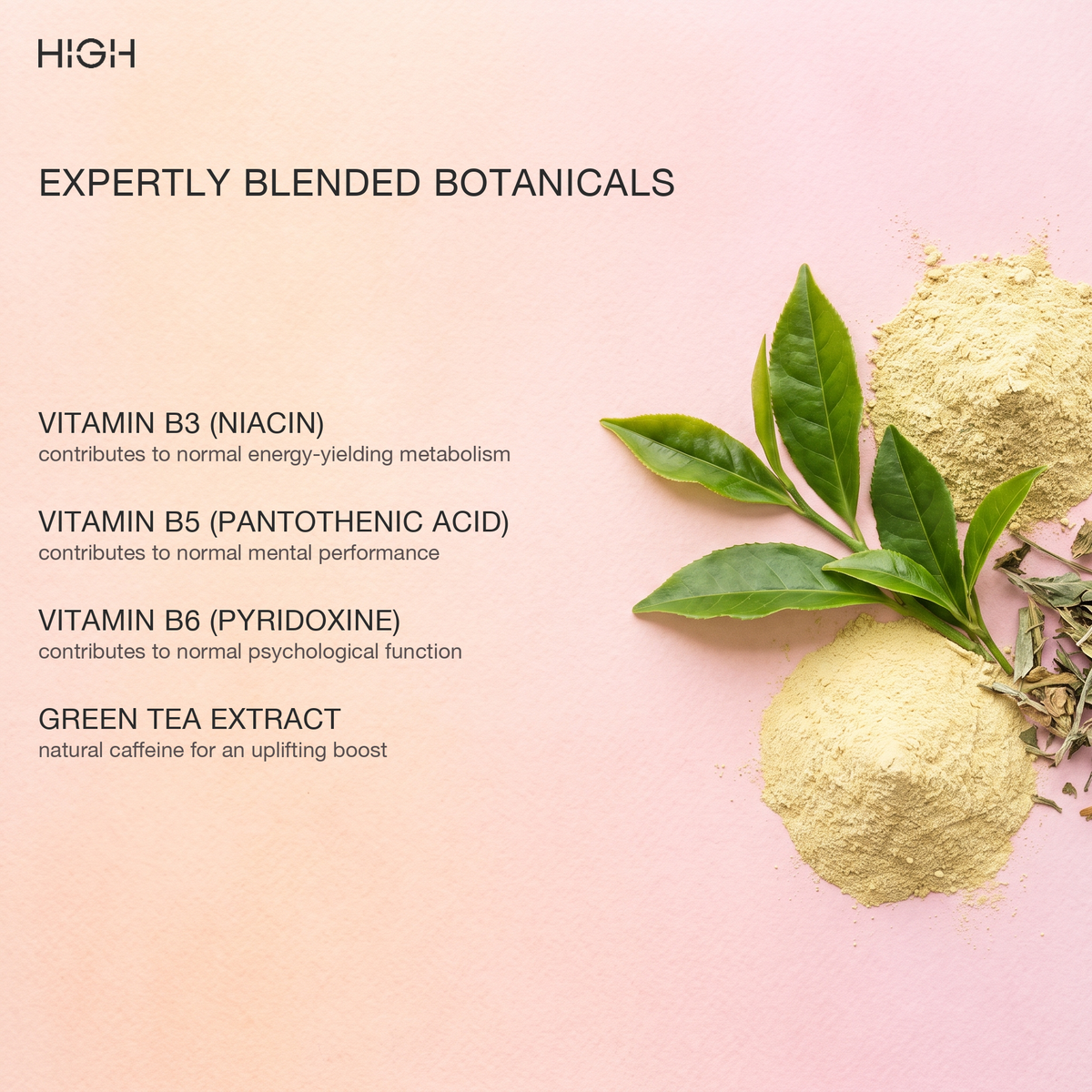 SPARK energy patch ingredients: expertly blended botanicals and vitamins (add the names shown on the image)